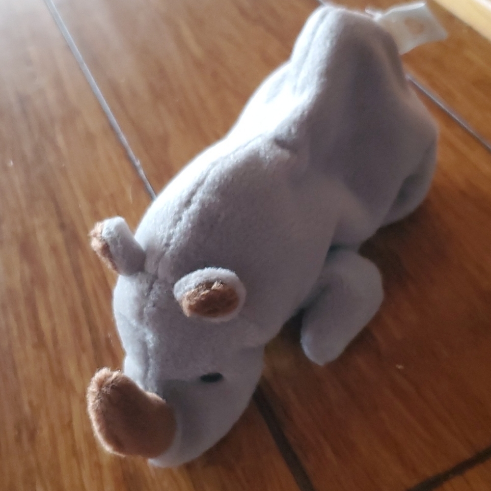 "SPIKE" the beanie Baby rhino